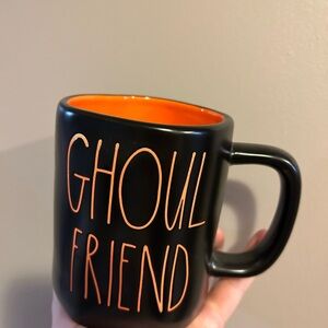 Rae Dunn Black and Orange Mug - Ghoul Friend